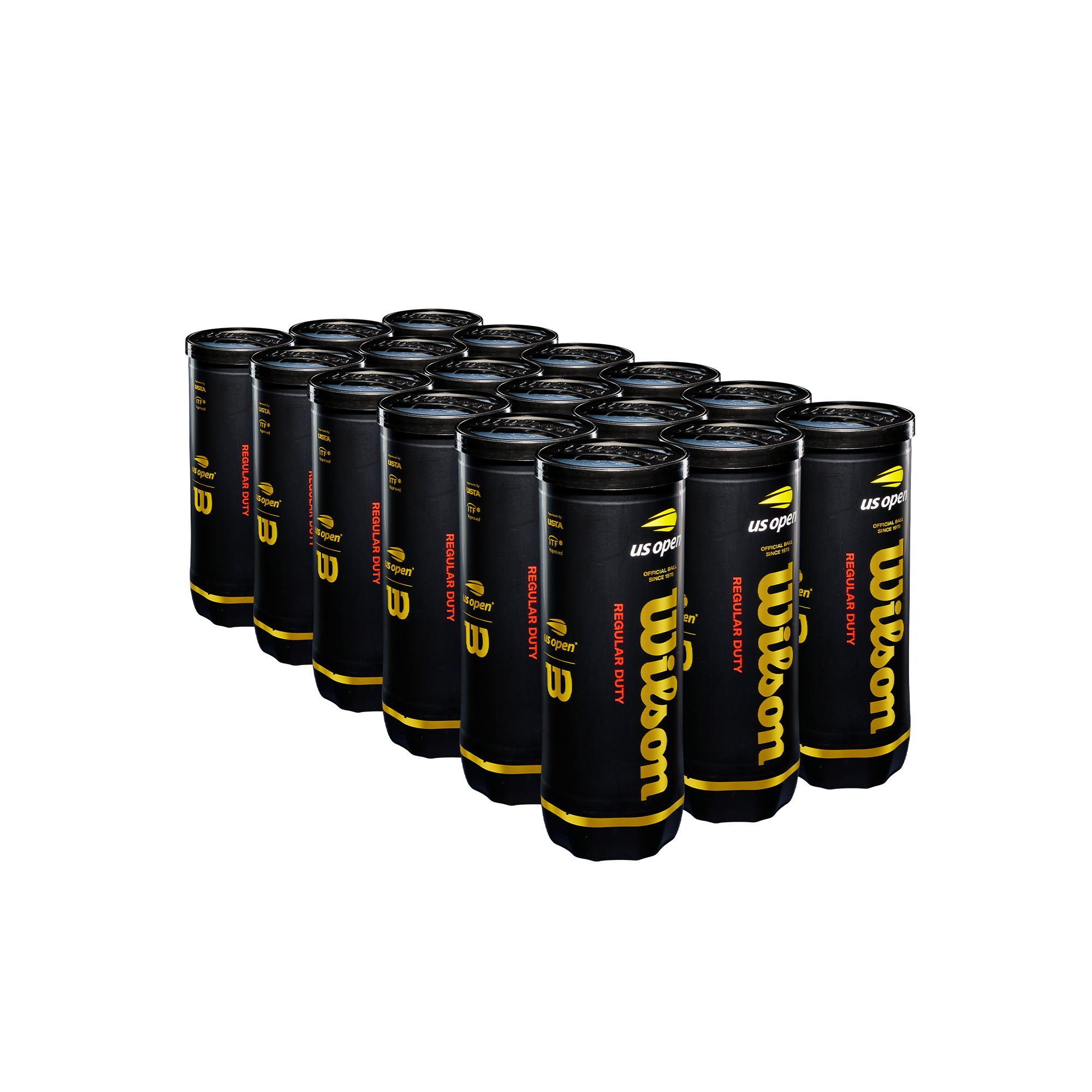 US Open Regular Duty 3 Ball Can (24 Pack) | Wilson Sporting Goods