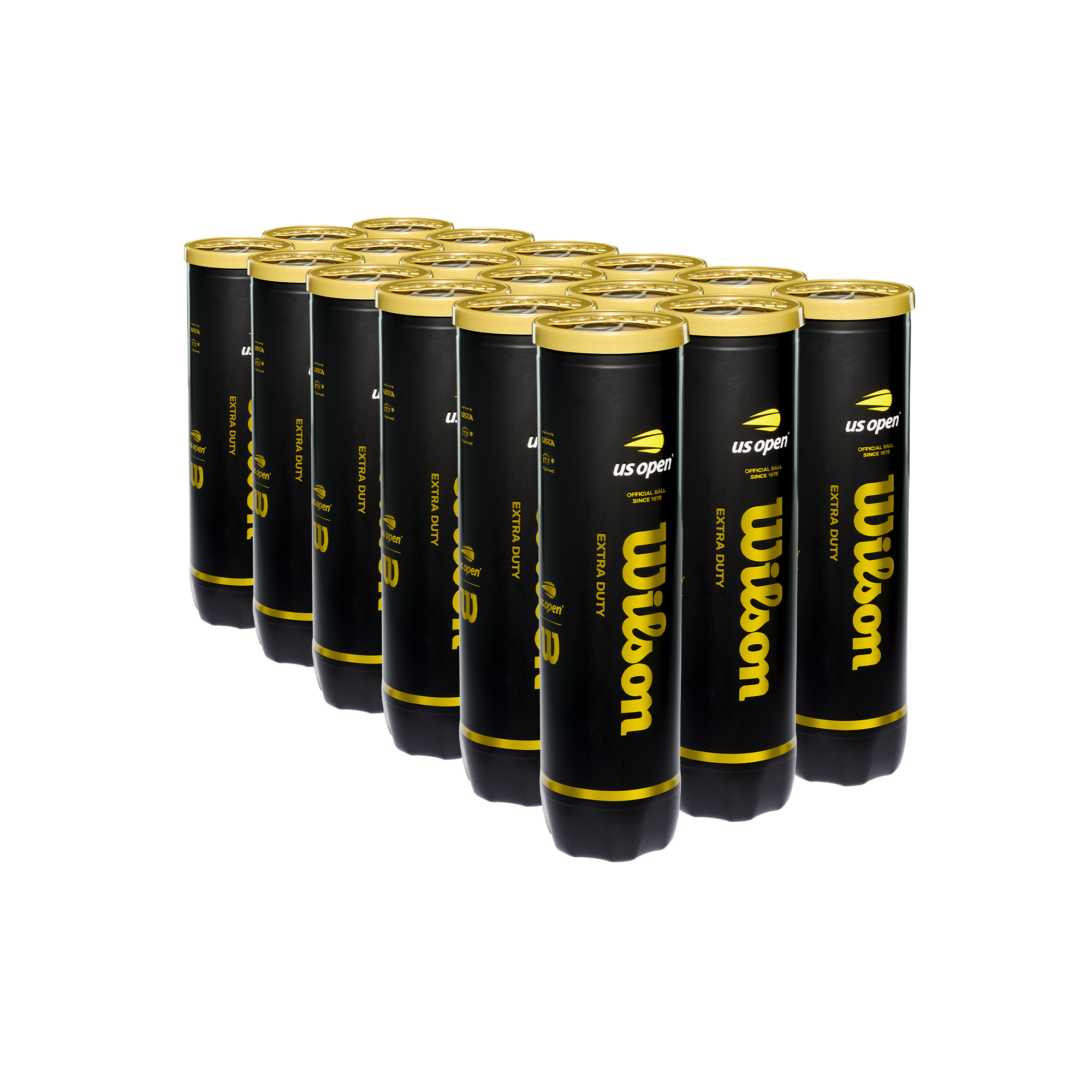 Wilson US Open Extra Duty 18缶セット US Open Extra Duty 4 Ball Can (18 Pack) | Wilson Sporting Goods