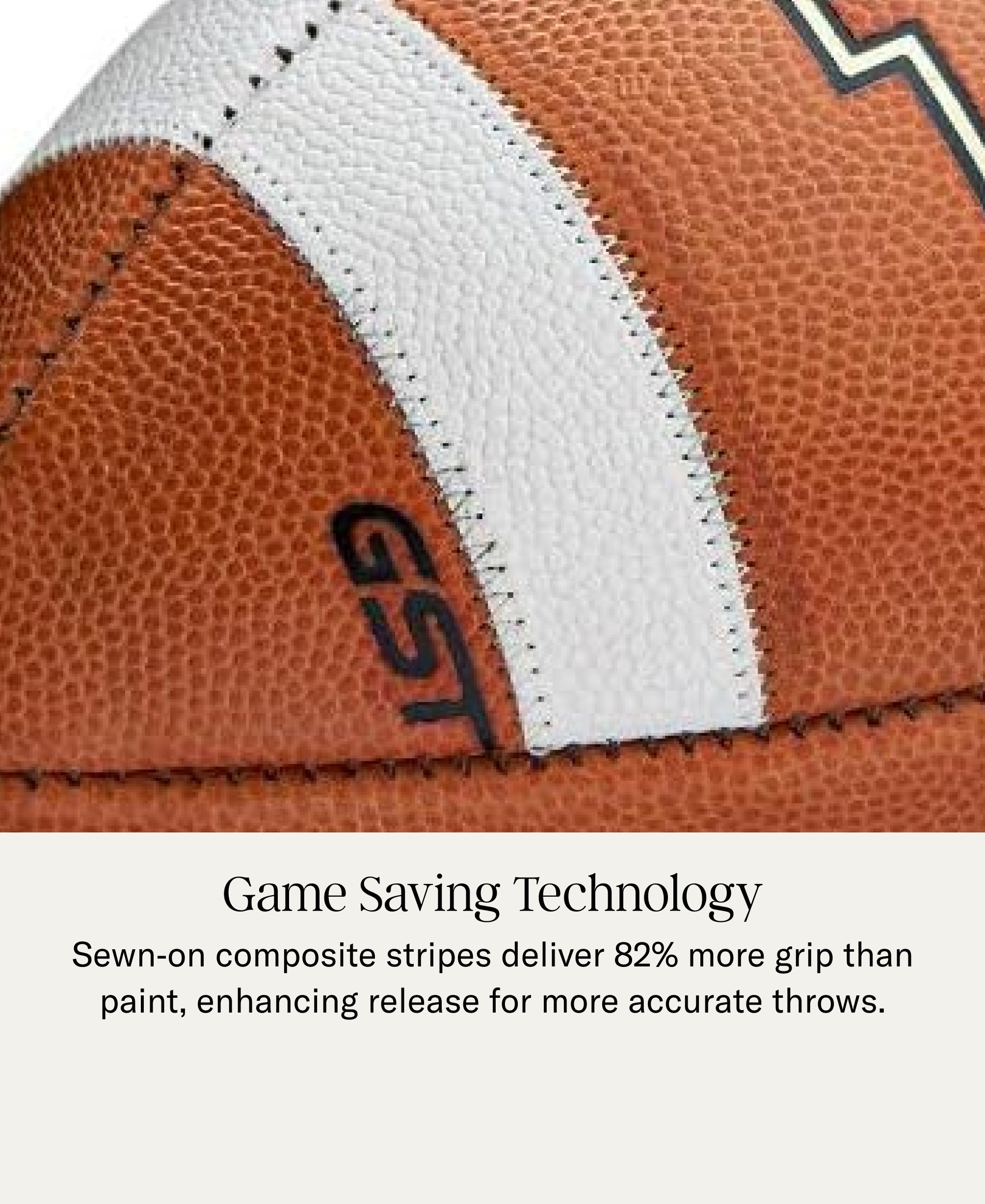 GST Tan Game Football | Wilson Sporting Goods