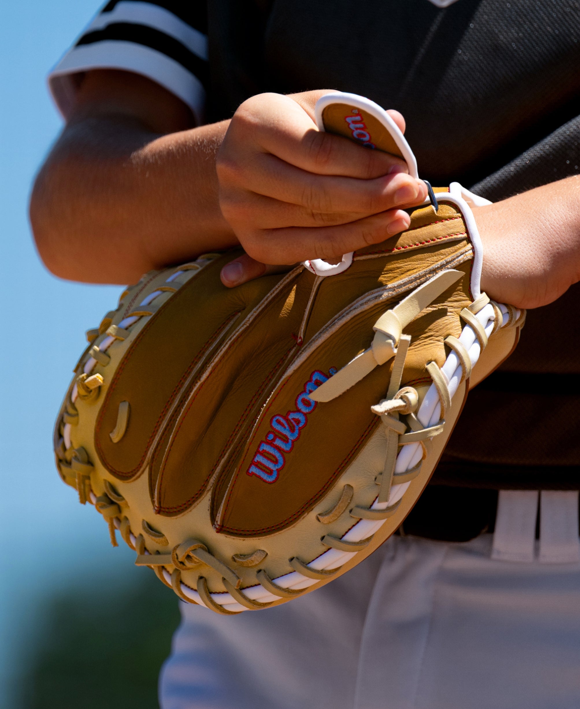 ミントブルー　羽バングル&ポンポンフロート 2027 A1000® PF33 33” Baseball Catcher's Mitt | Wilson Sporting Goods