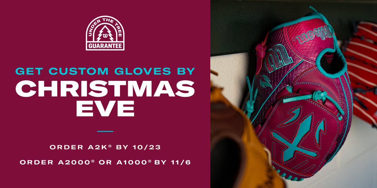 Get Custom Gloves by Christmas Eve, Order A2K by 10/23, Order A2000 or A1000 by 11/6