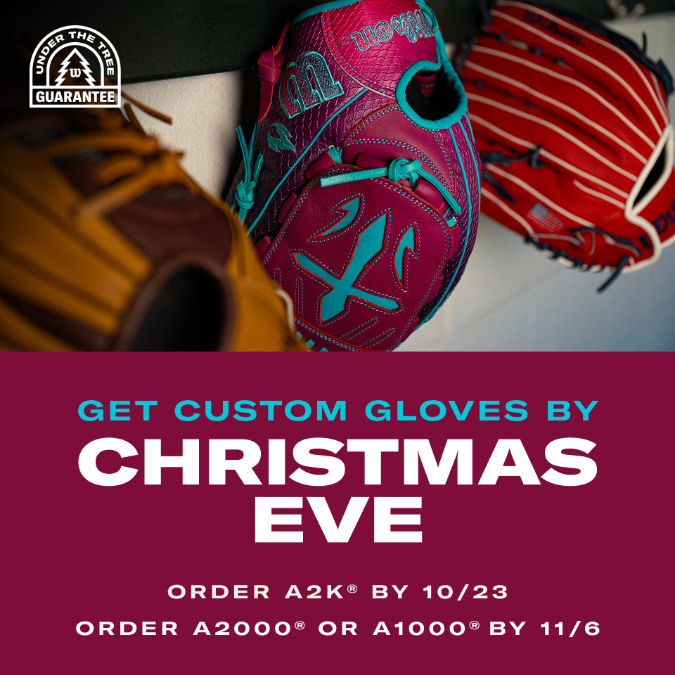 Get Custom Gloves by Christmas Eve, Order A2K by 10/23, Order A2000 or A1000 by 11/6
