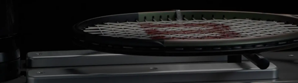 Racket on Baiardo Stringing Machine