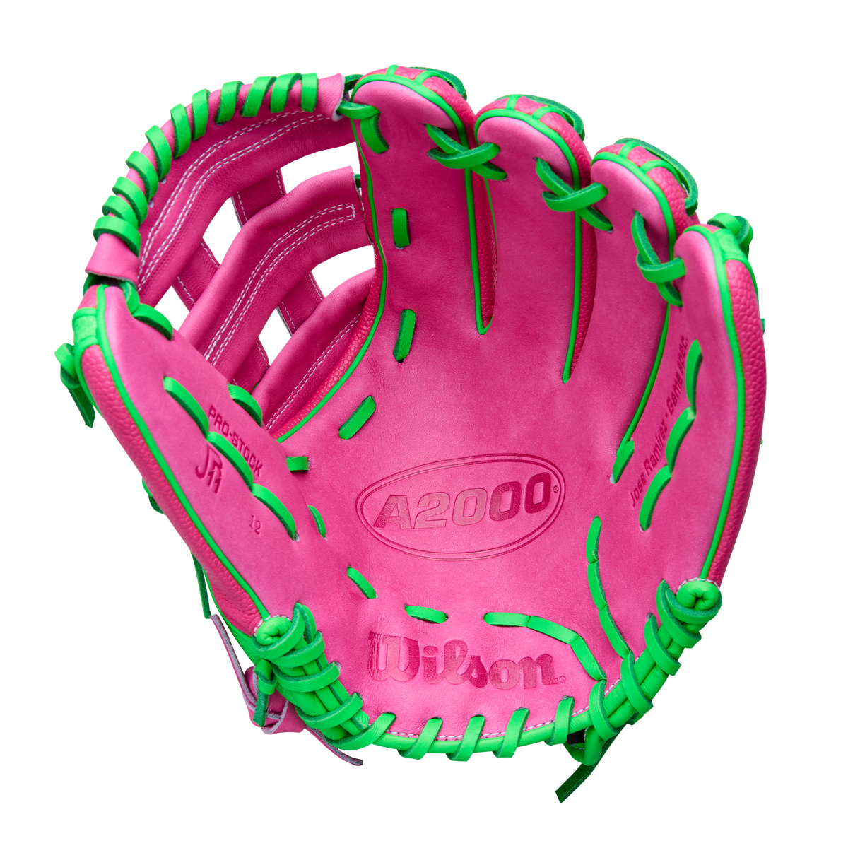 WBW104135_1_2026_SPRING_A2000_JOSE_RAMIREZ_GM_PINK_NEONGREEN