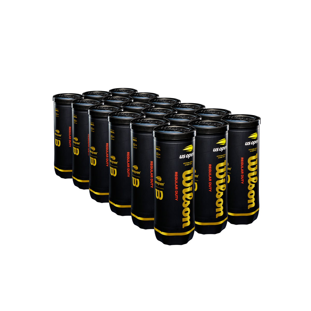 US Open Regular Duty 3 Ball Can (24 Pack) | Wilson Sporting Goods