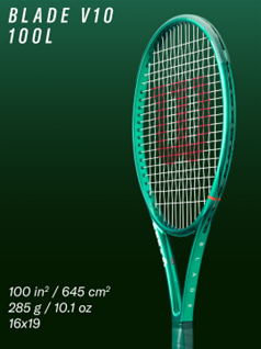 Wilson Blade 100L V10 is the tennis racket for competition and players with quick game