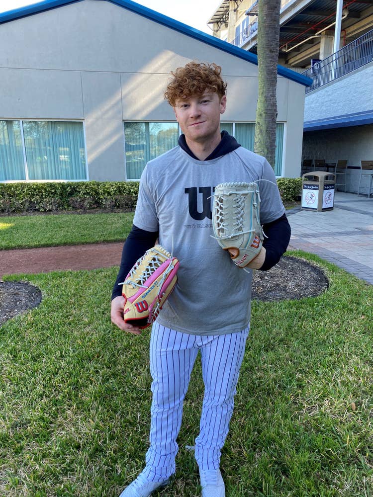 Clint Frazier and his gloves