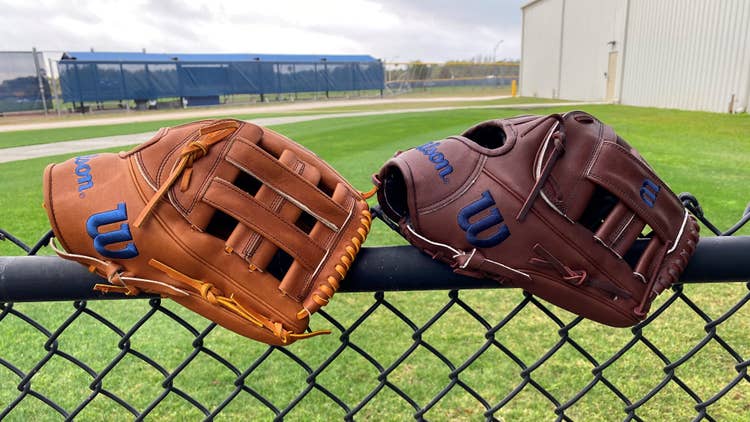 Joey Wendel's gloves on a fence