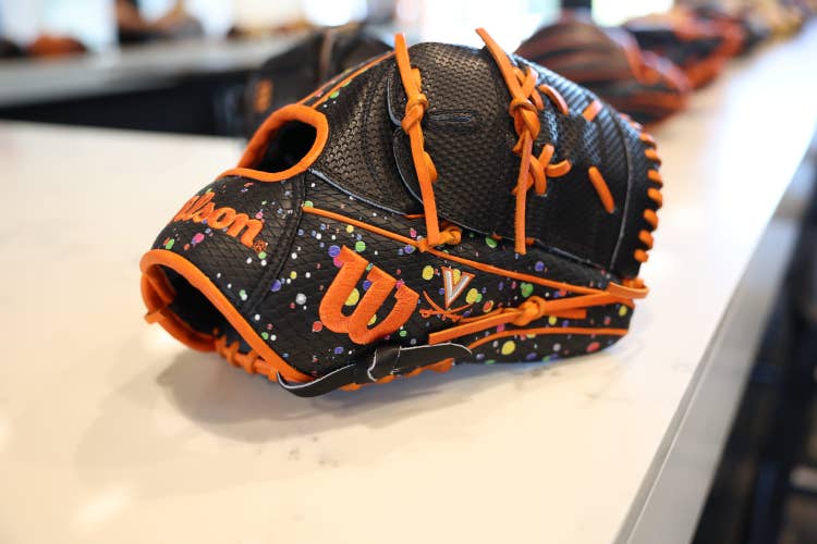 Wilson custom Virginia baseball gloves