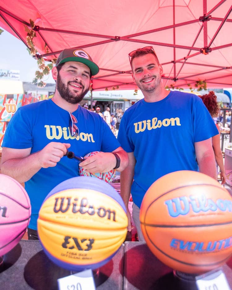 Two Wilson staff members at the tournament