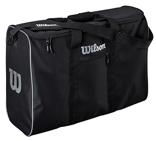 photo of a rectangular travel bag for basketballs