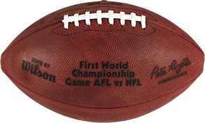 The football used in Super Bowl I