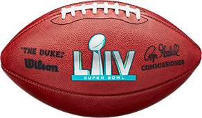 The football used in Super Bowl 54