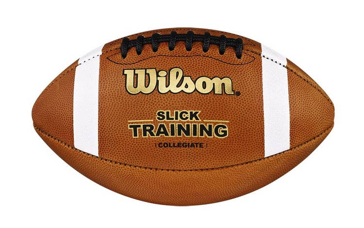 a slick training football