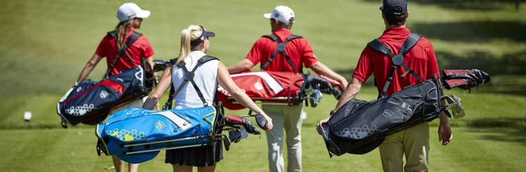 Group of people playing golf