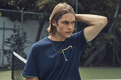 Navy blue Wilson tennis tee