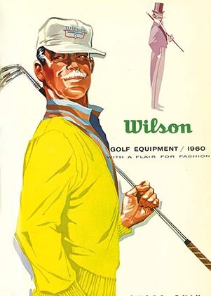 1960 ad with fashionable golfer ad