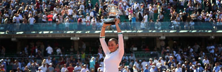 A player at Roland Garros