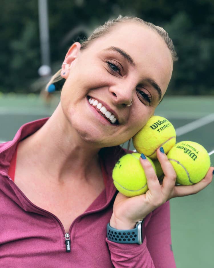 Chloe Lee with Triniti ball