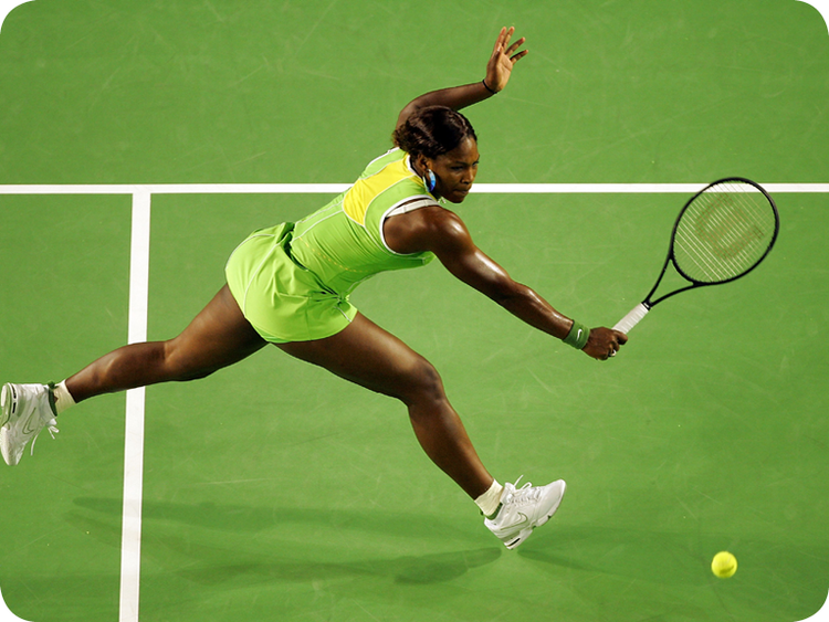 Serena Williams at her Grand Slam 8
