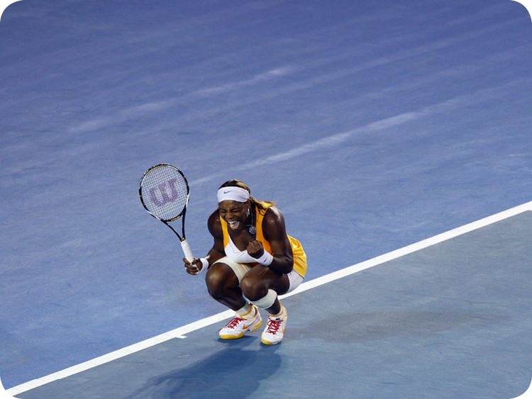 Serena Williams at her Grand Slam 14