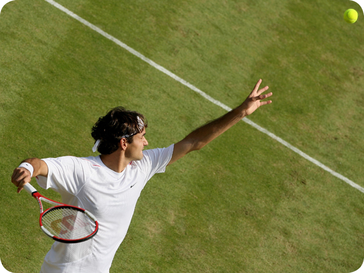 Roger Federer in Grand Slam #8