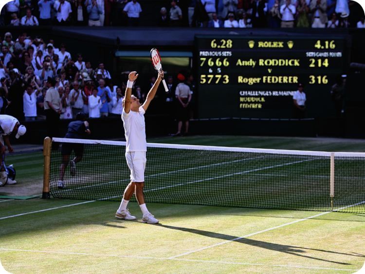 Roger Federer in Grand Slam #15