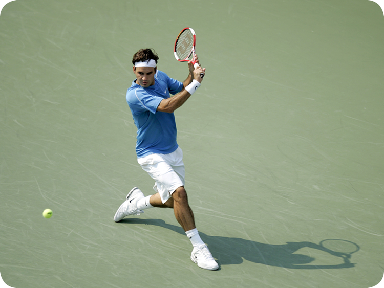 Roger Federer in Grand Slam #9