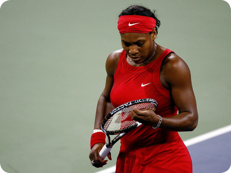 Serena Williams at her Grand Slam 9