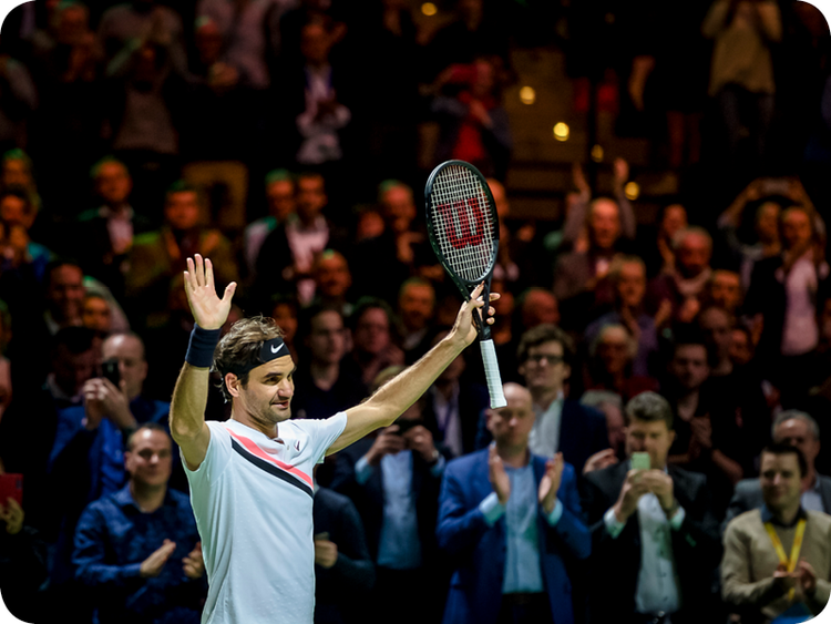 Roger Federer in Grand Slam #20