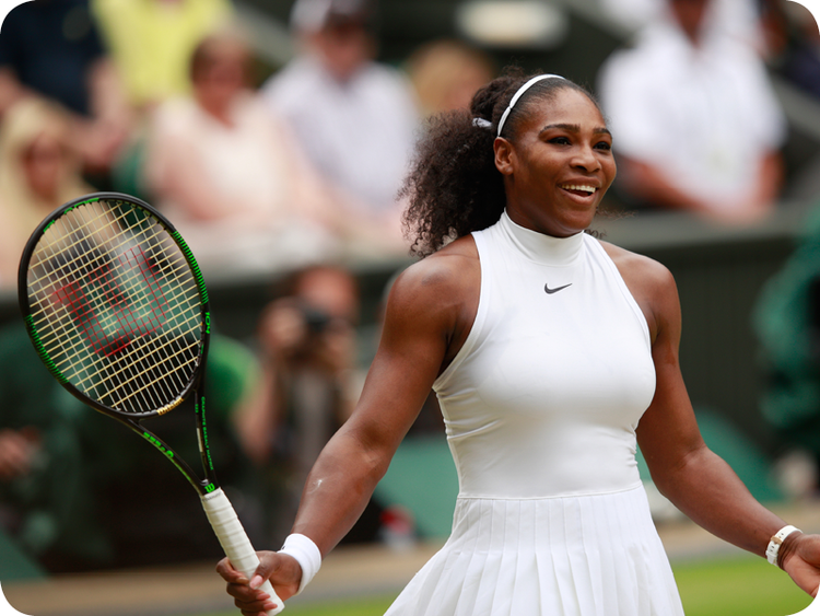 Serena Williams at her Grand Slam 15