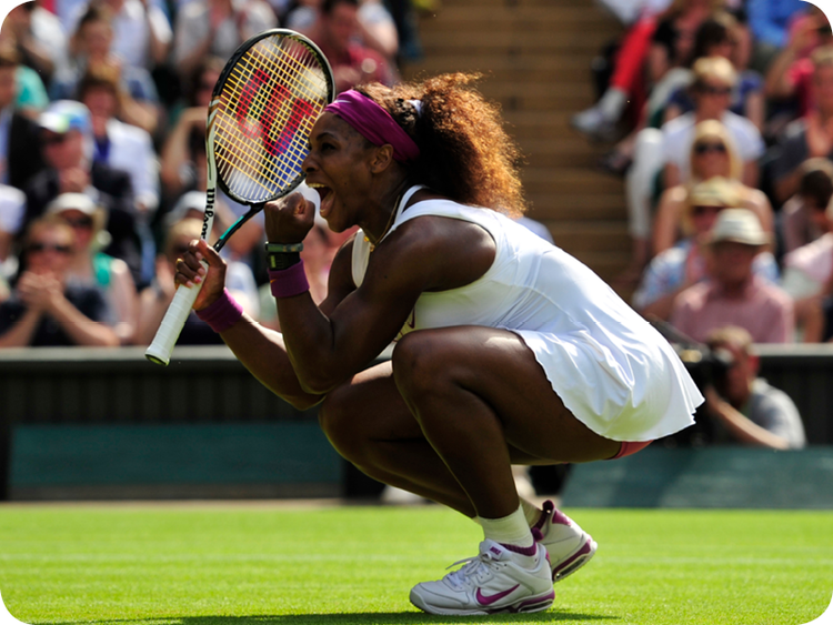 Serena Williams at her Grand Slam 18
