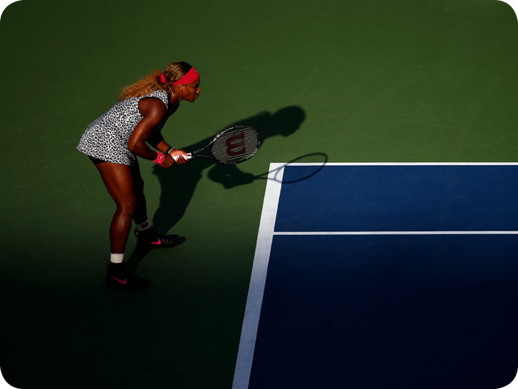 Serena Williams at her Grand Slam 22