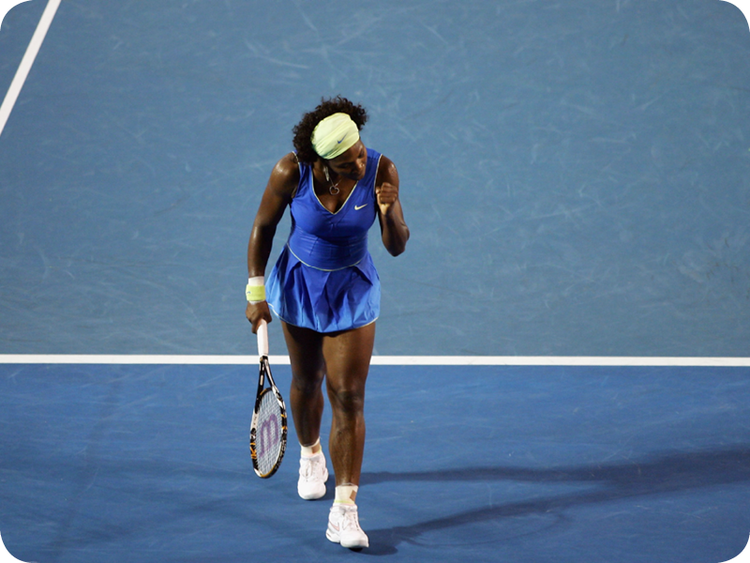 Serena Williams at her Grand Slam 10