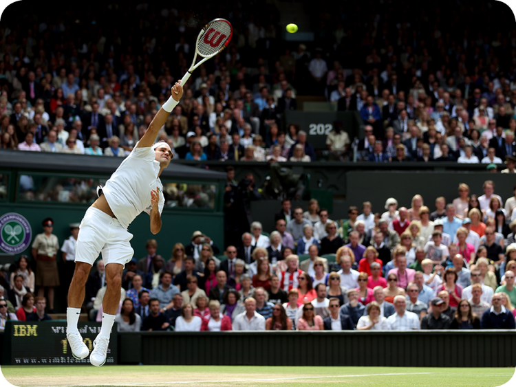 Roger Federer in Grand Slam #17