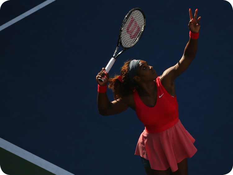 Serena Williams at her Grand Slam 21