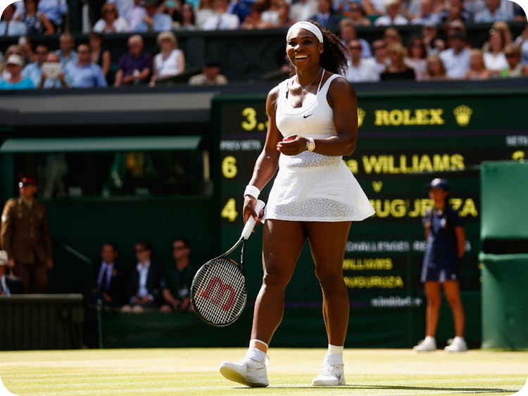 Serena Williams at her Grand Slam 13