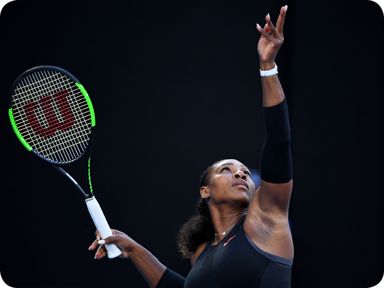 Serena Williams at her Grand Slam 17