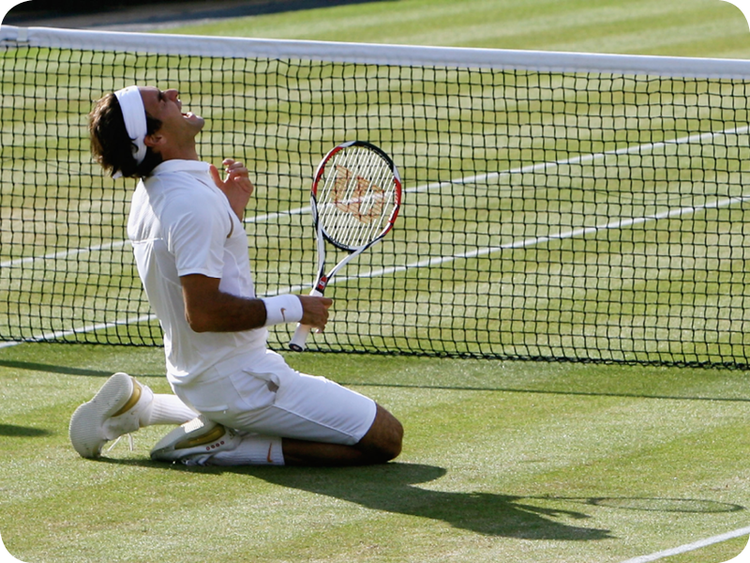 Roger Federer in Grand Slam #11