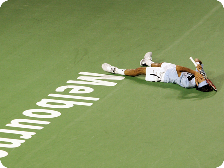Roger Federer in Grand Slam #10