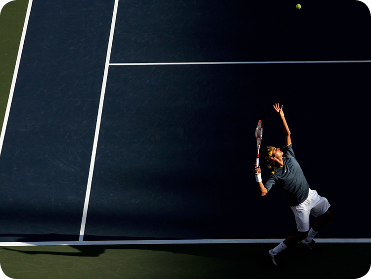 Roger Federer in Grand Slam #6