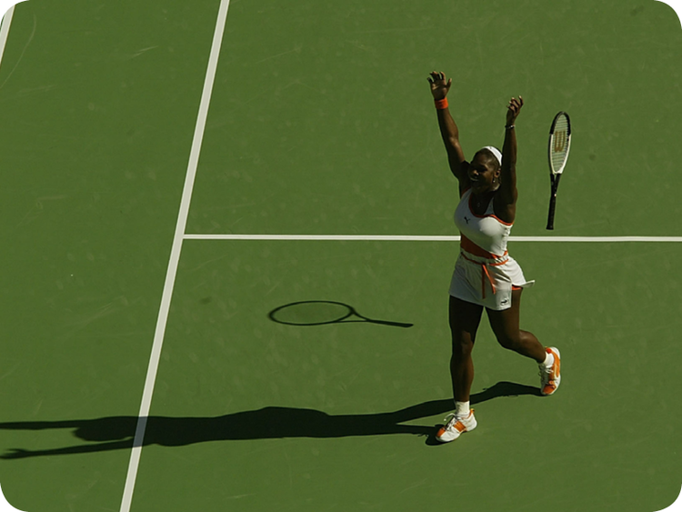 Serena Williams at her Grand Slam 5
