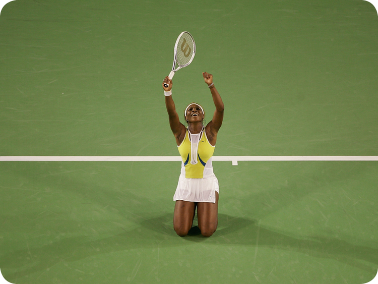 Serena Williams at her Grand Slam 7