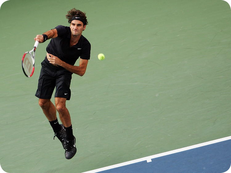 Roger Federer in Grand Slam #12