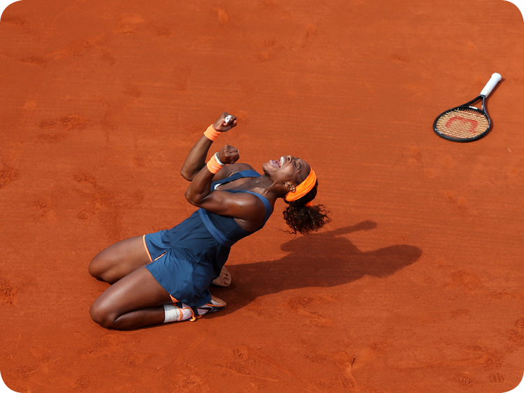 Serena Williams at her Grand Slam 20