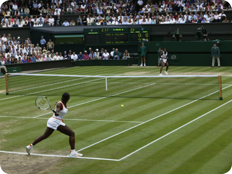 Serena Williams at her Grand Slam 6