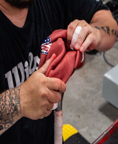 Turning a football