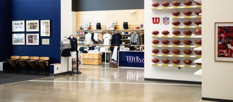 the ada store with equipment and wilson apparel