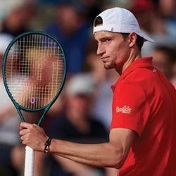 Ugo Humbert with Wilson racket