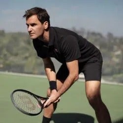 Roger Federer with Wilson Racket